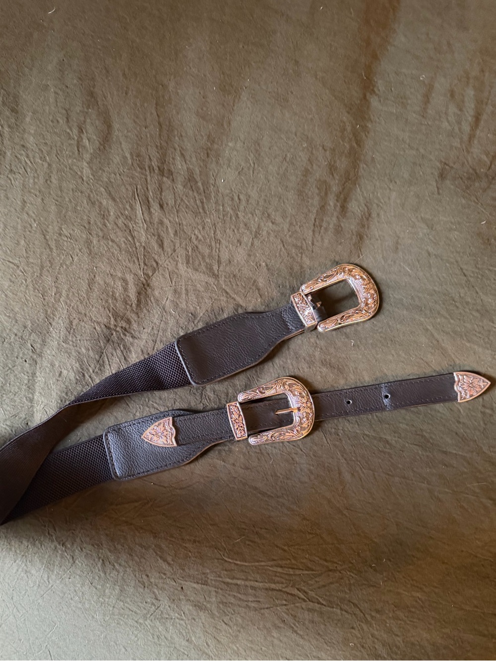 KATAKOMB M/L stretchy western buckle waist belt